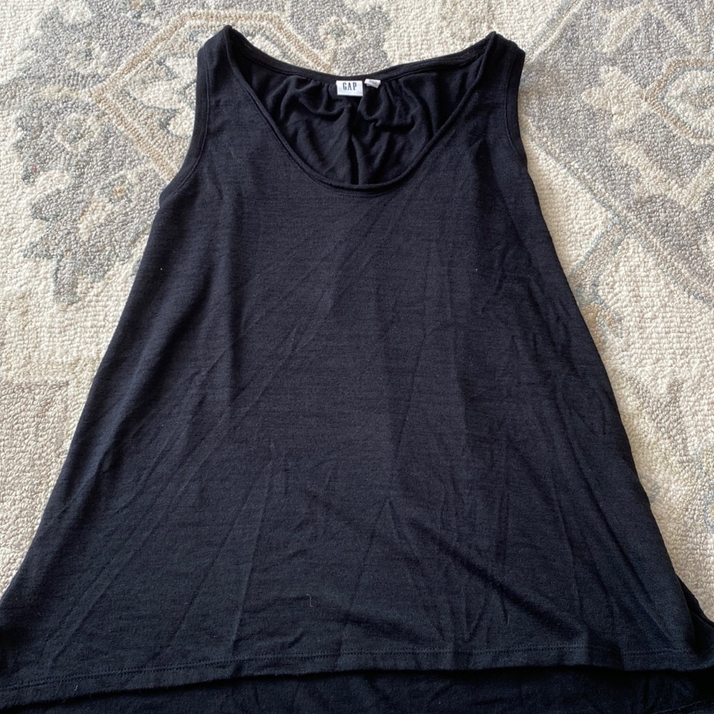 Black tank top